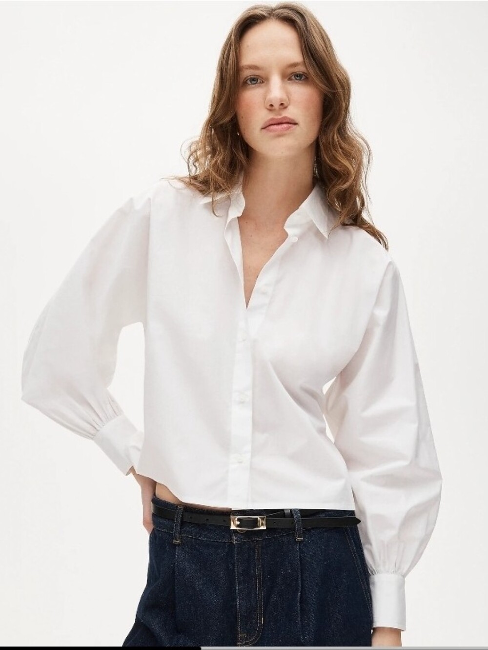 J. Crew Button-up Cotton Poplin Shirt in signature fit Size 00 Nwot